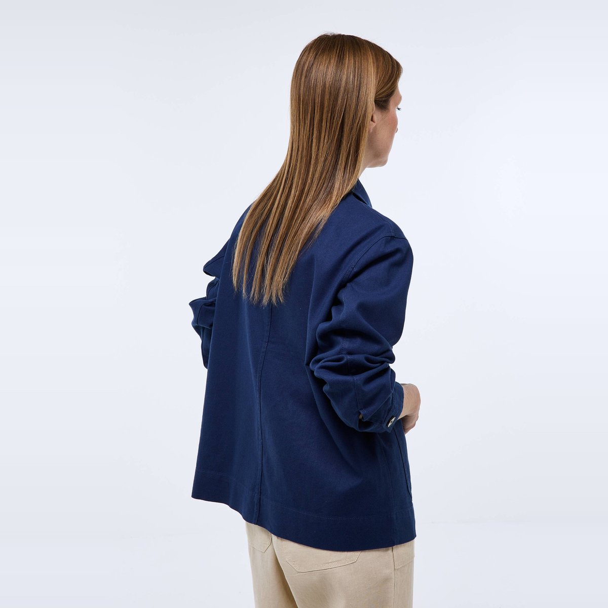 Veste courte contenant du lin penombre, MONOPRIX