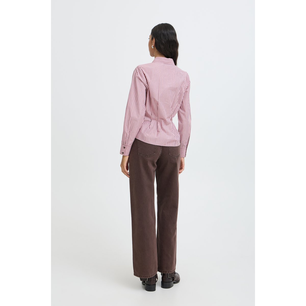 Á manches longues rose polignac stripe, B.YOUNG