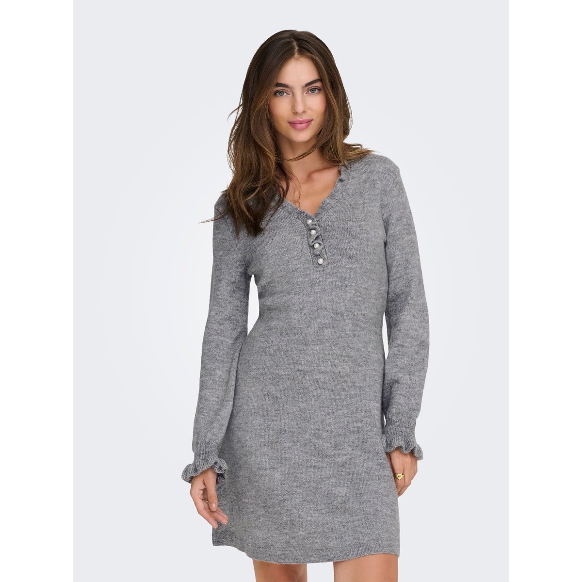 Robe En Maille grise - light grey melange, JDY