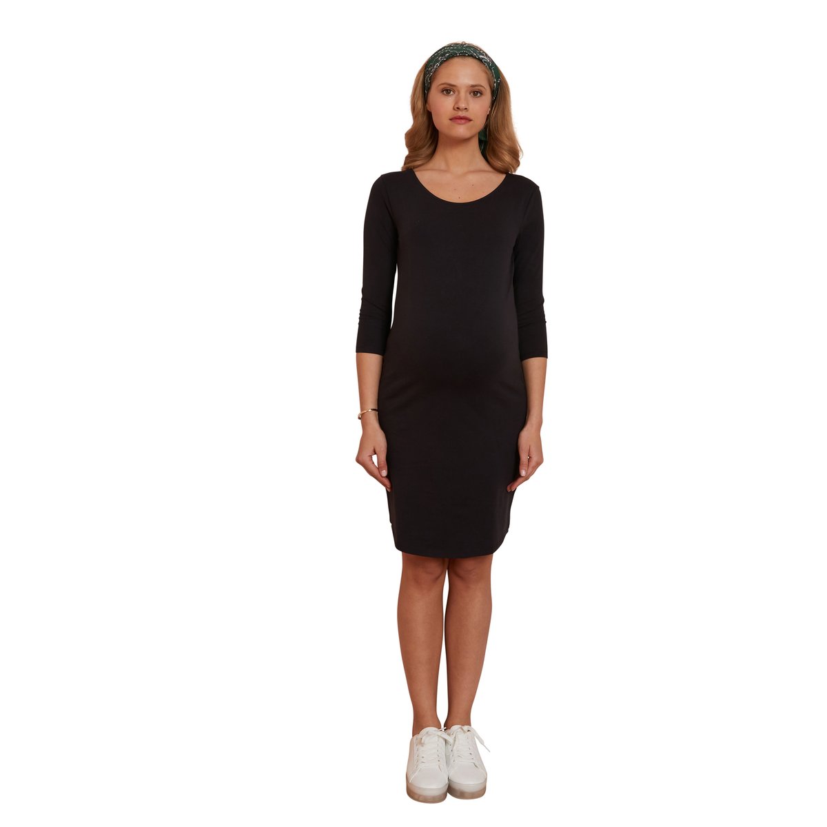Robe tube de grossesse noir, VERTBAUDET
