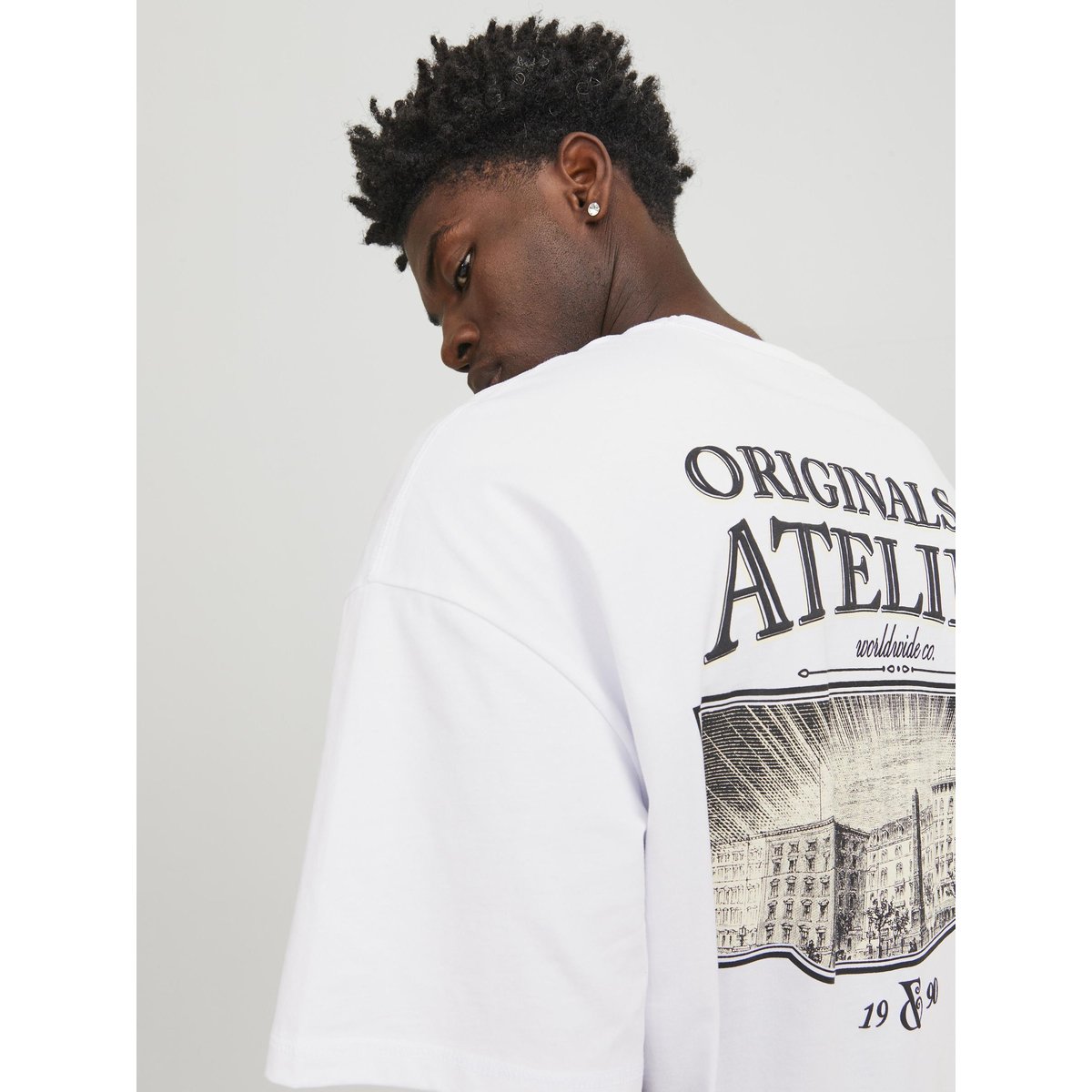 T-Shirt T-shirt Imprimé bright white, JACK & JONES