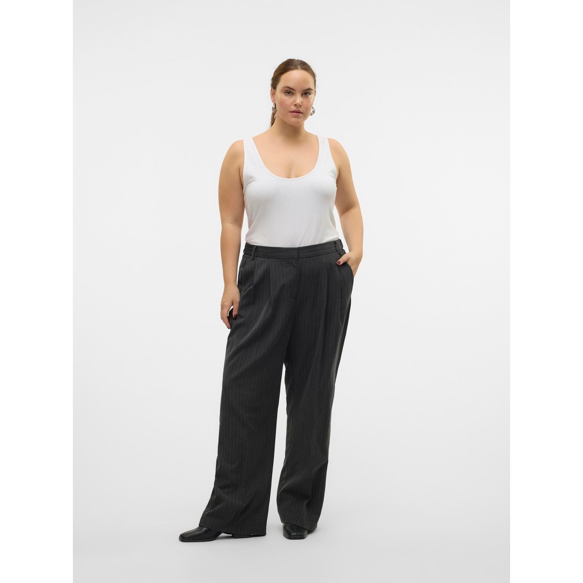 Pantalon dark grey melange, VERO MODA