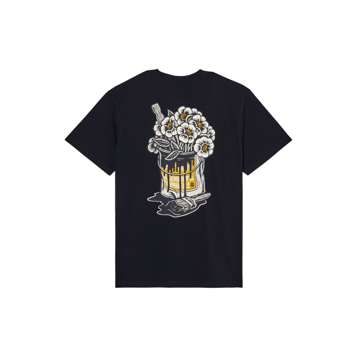 T-Shirt manches courtes TIMBER FLOWER POT noir flint black, ELEMENT