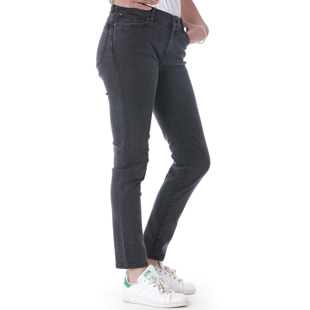 Jean coupe slim USED black used, SHILTON