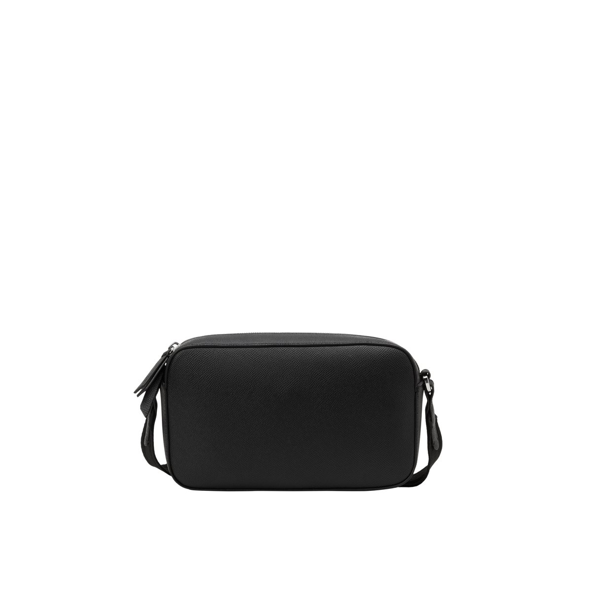 Sac à bandoulière modèle Villar small fabriqué à partir d'un substitut de cuir en polyester recyclé noir, MARC O'POLO