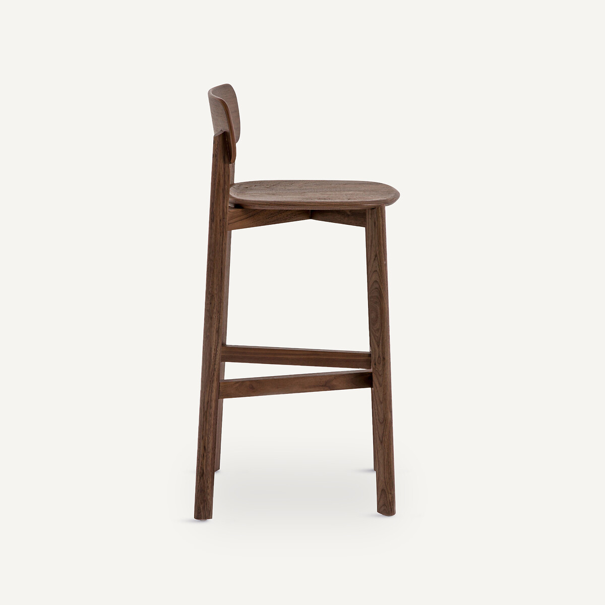 Batignolles Walnut Bar Stool, Designed By Emmanuel Gallina walnut, AM.PM X EMMANUEL GALLINA