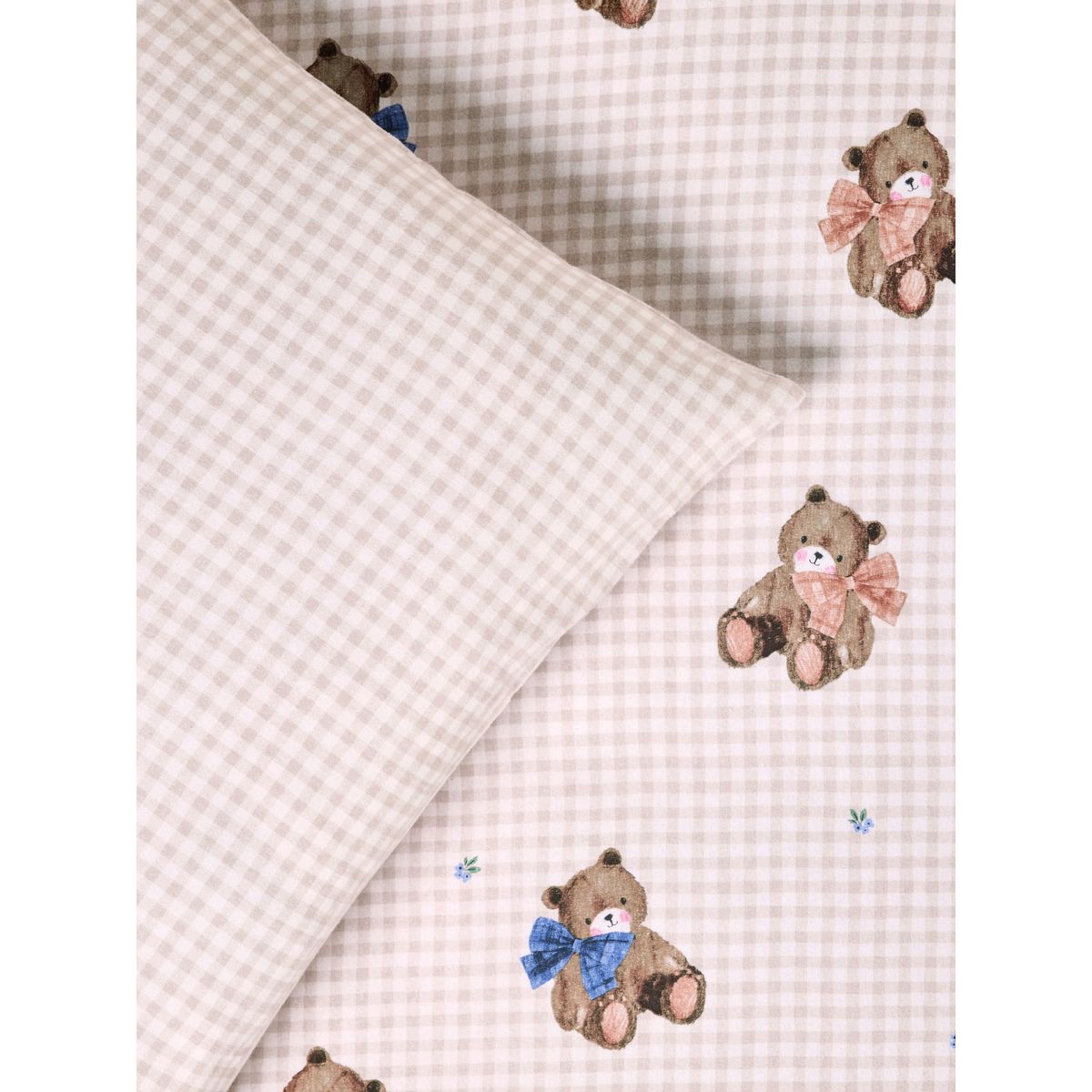 Parure de lit en coton brossé ultra-doux ours, NEXT