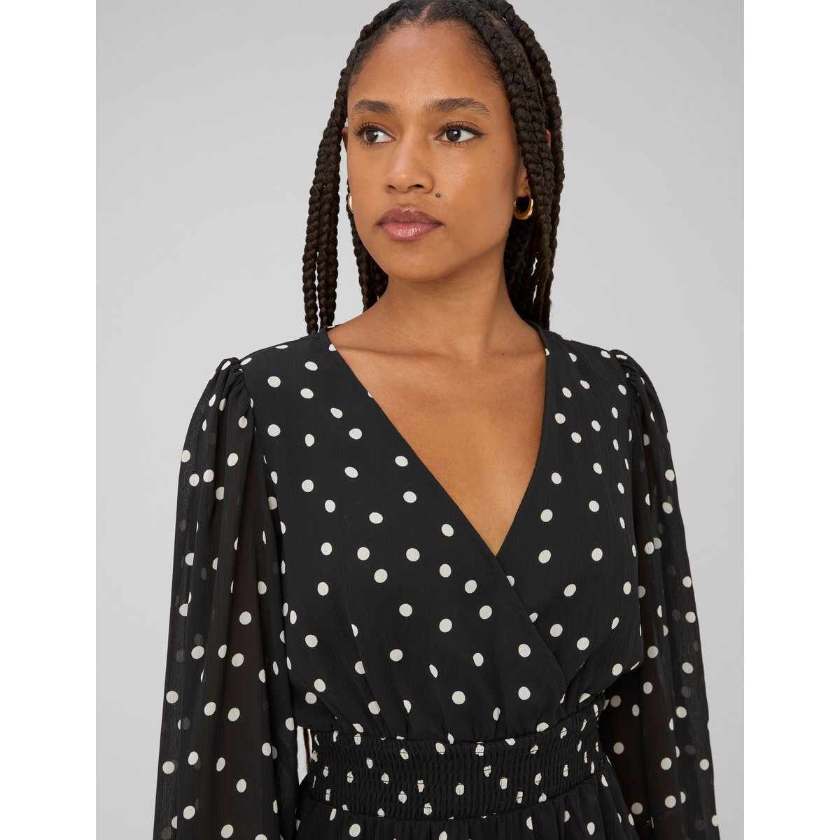 Robe courte imprimée noir, BZB