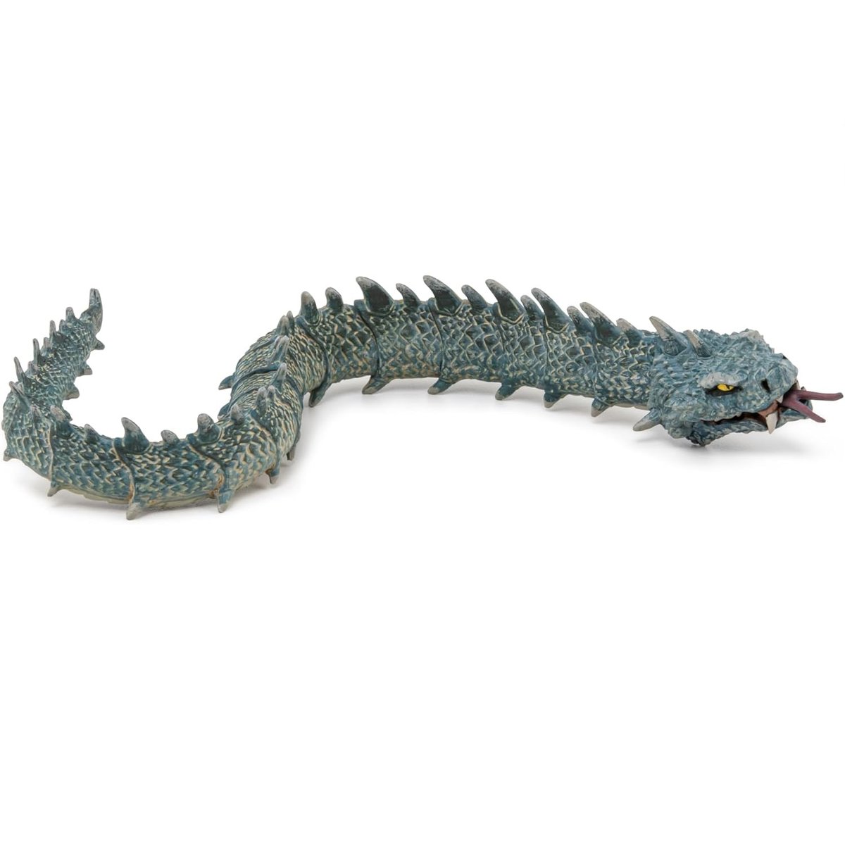 Figurine Basilic serpent maléfique légendaire bleu, PAPO