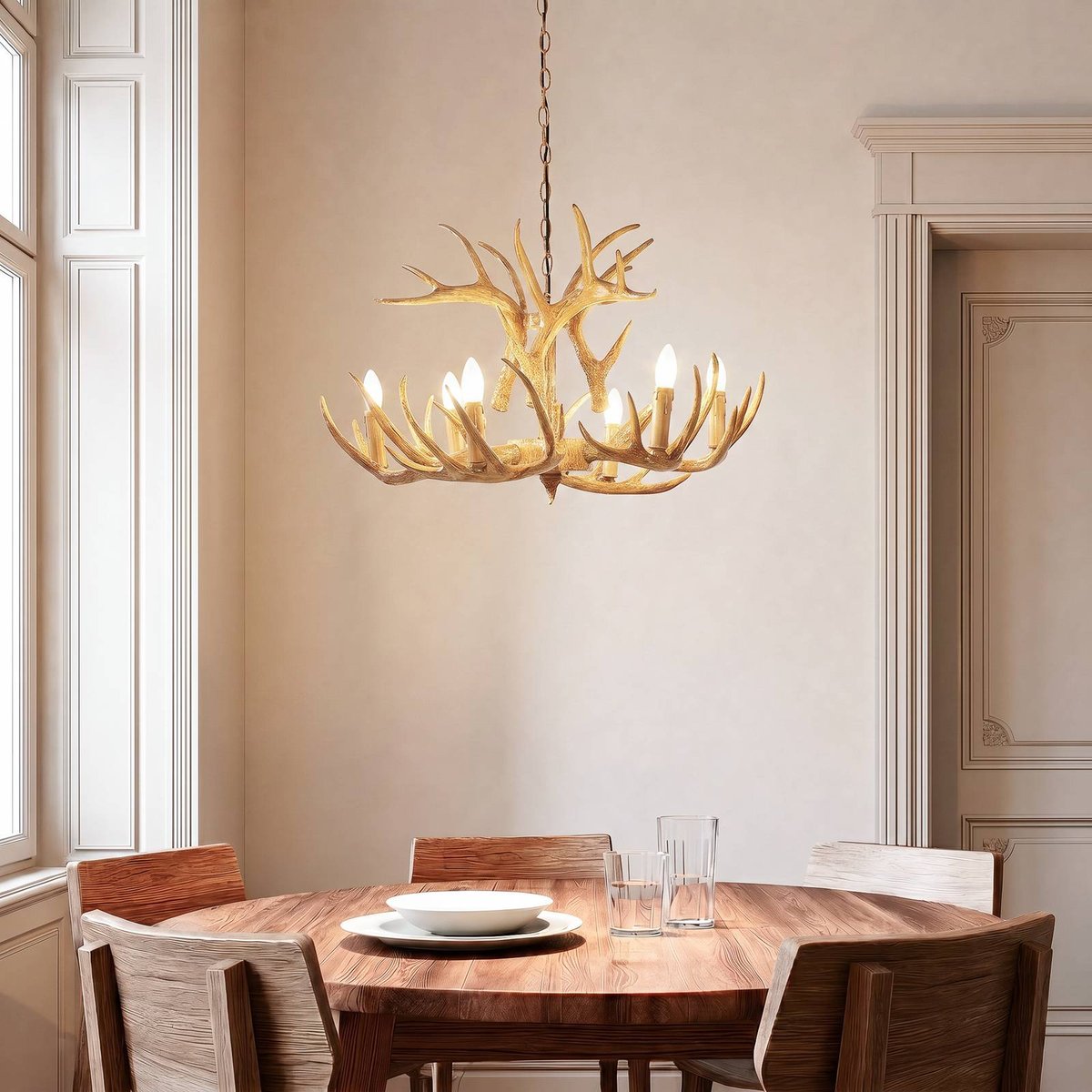 Suspension  traditionnelle, Fibi marron rustique, LINDBY