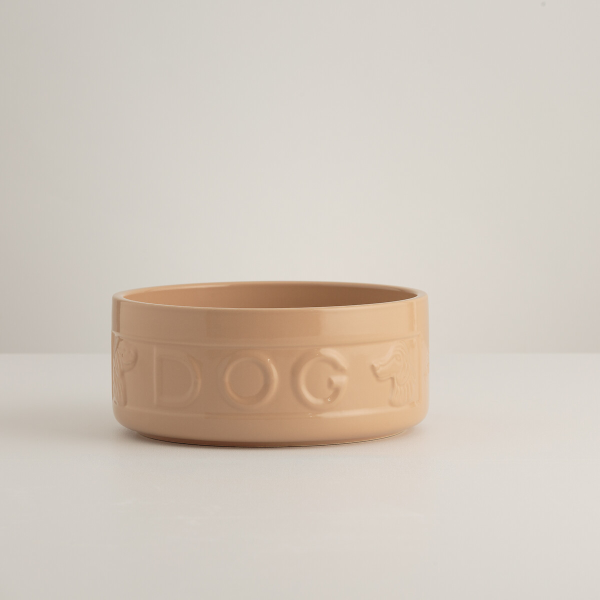 Cane Lettered Food & Water Bowl Set 15cm beige, MASON CASH