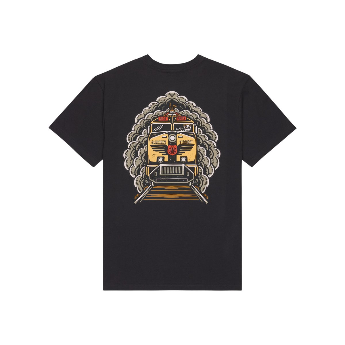 T-shirt à manches courtes TIMBER FREIGHT TRAIN Y noir off black, ELEMENT