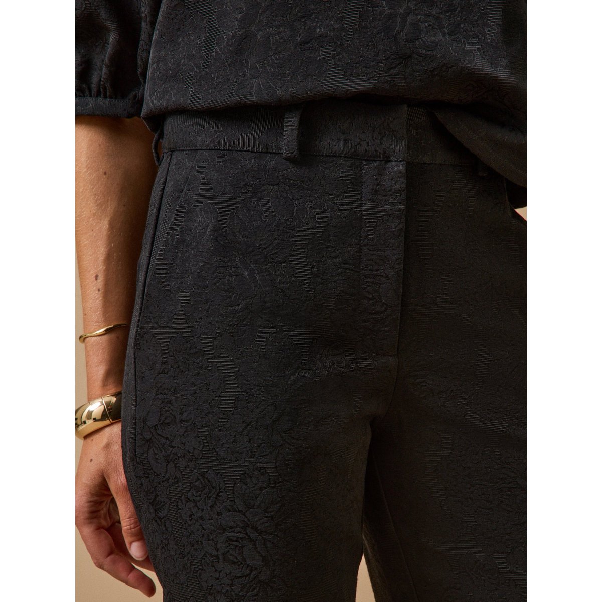 Pantalon cigarette raccourci Léo noir, CYRILLUS