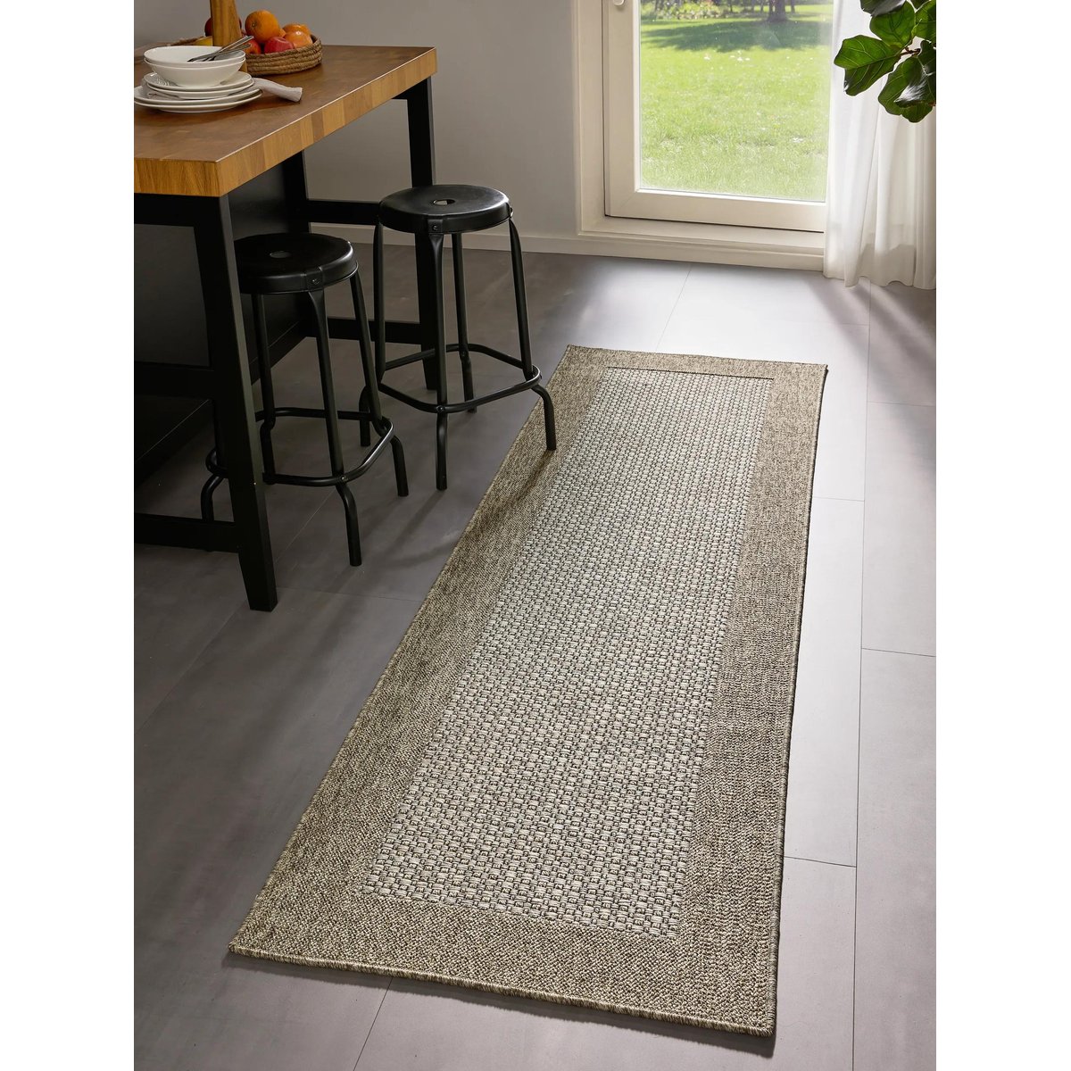 Tapis de couloir extérieur & intérieur NAOTO beige, BENUTA