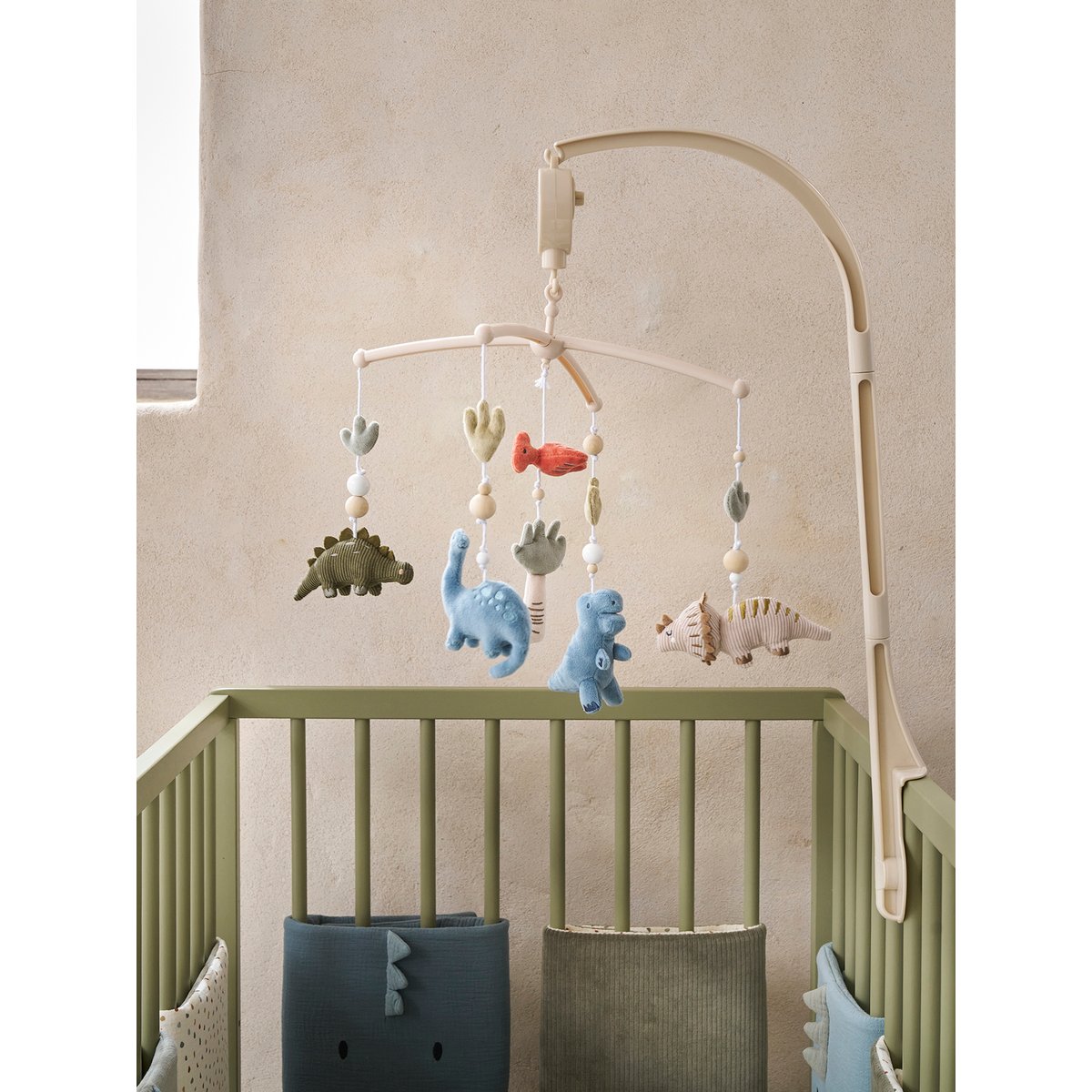 Mobile musical dinosaure MINISAURUS beige, VERTBAUDET