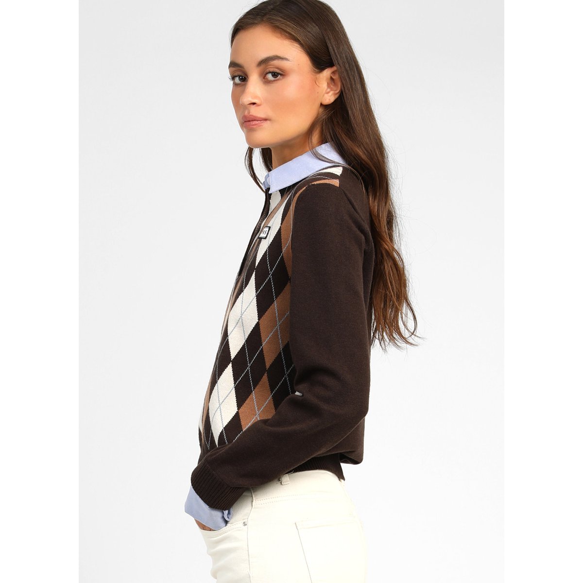 Pull NATHA marron, AN'GE