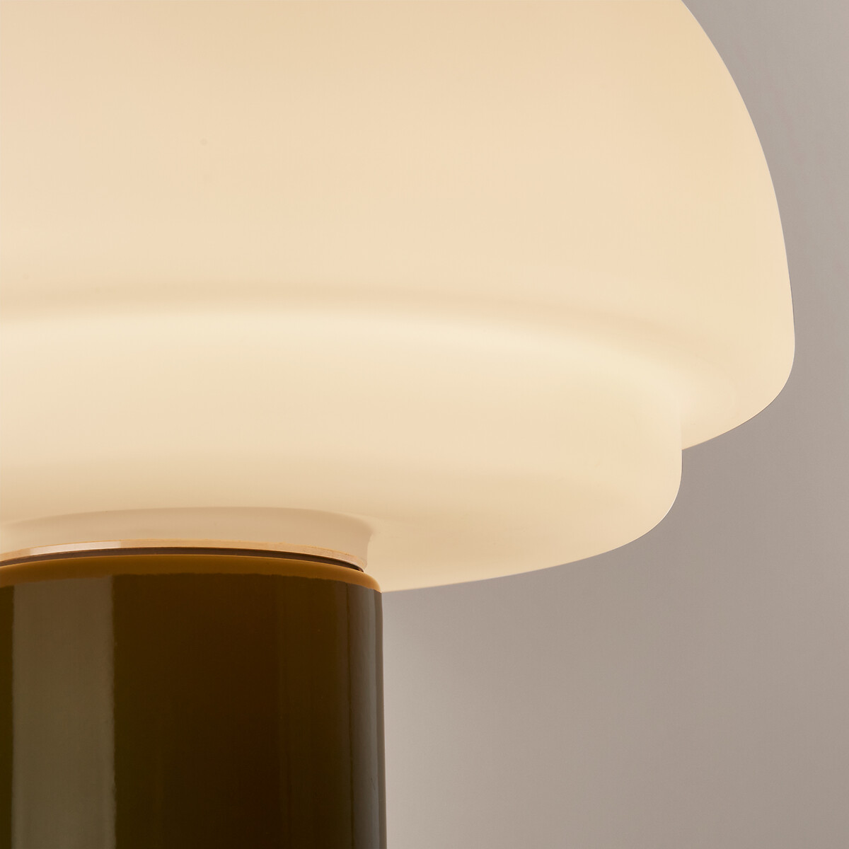 Agathilda Opaline/Iron Lamp, H27.5cm olive, LA REDOUTE INTERIEURS
