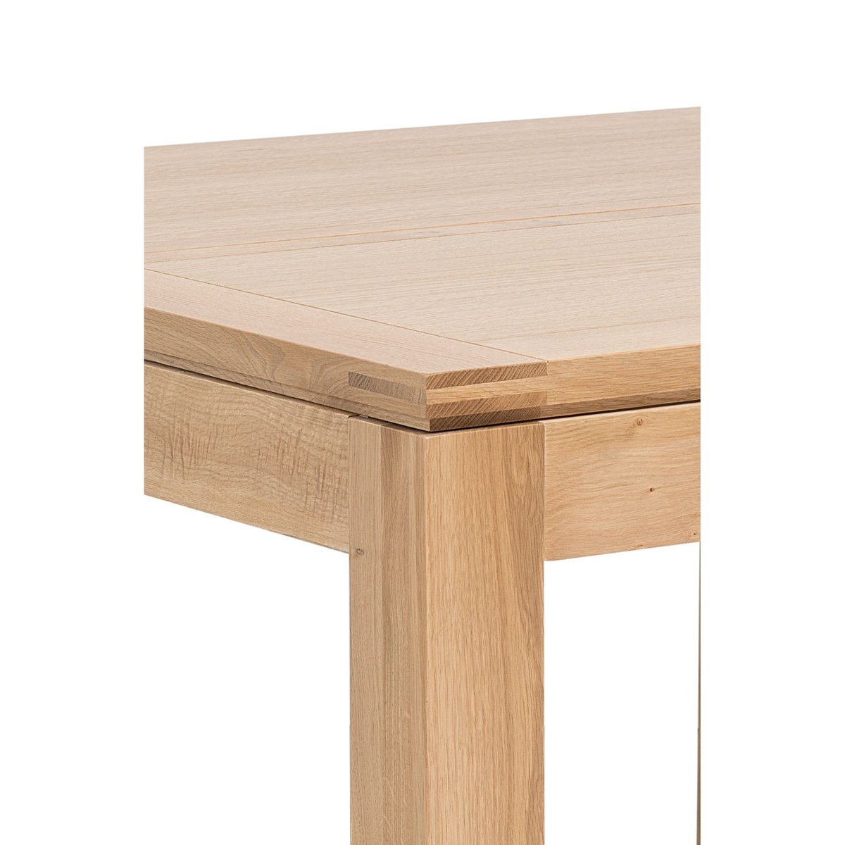 Table carrée extensible bois chêne clair massif L140/200 - BOSTON bois clair, HELLIN, DEPUIS 1862