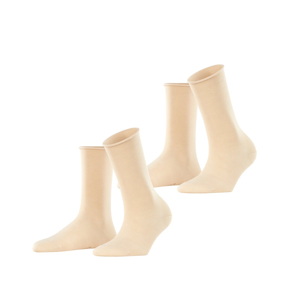 Chaussettes Basic Pure 2-Pack Opaque creme, ESPRIT