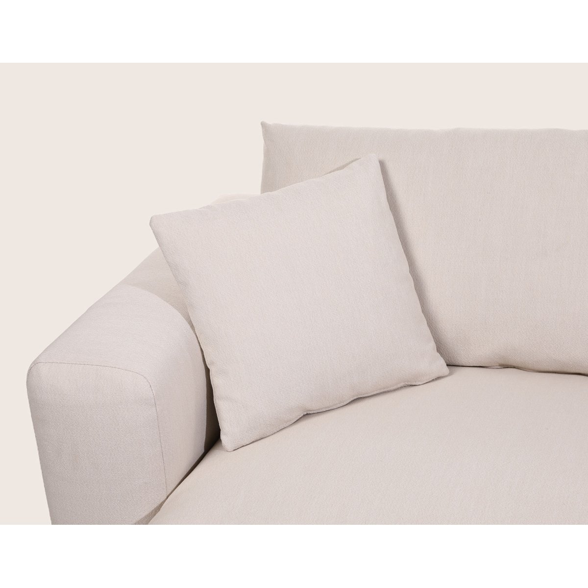 canapé d'angle réversible 5 places en tissu, JULINE beige, BEST MOBILIER