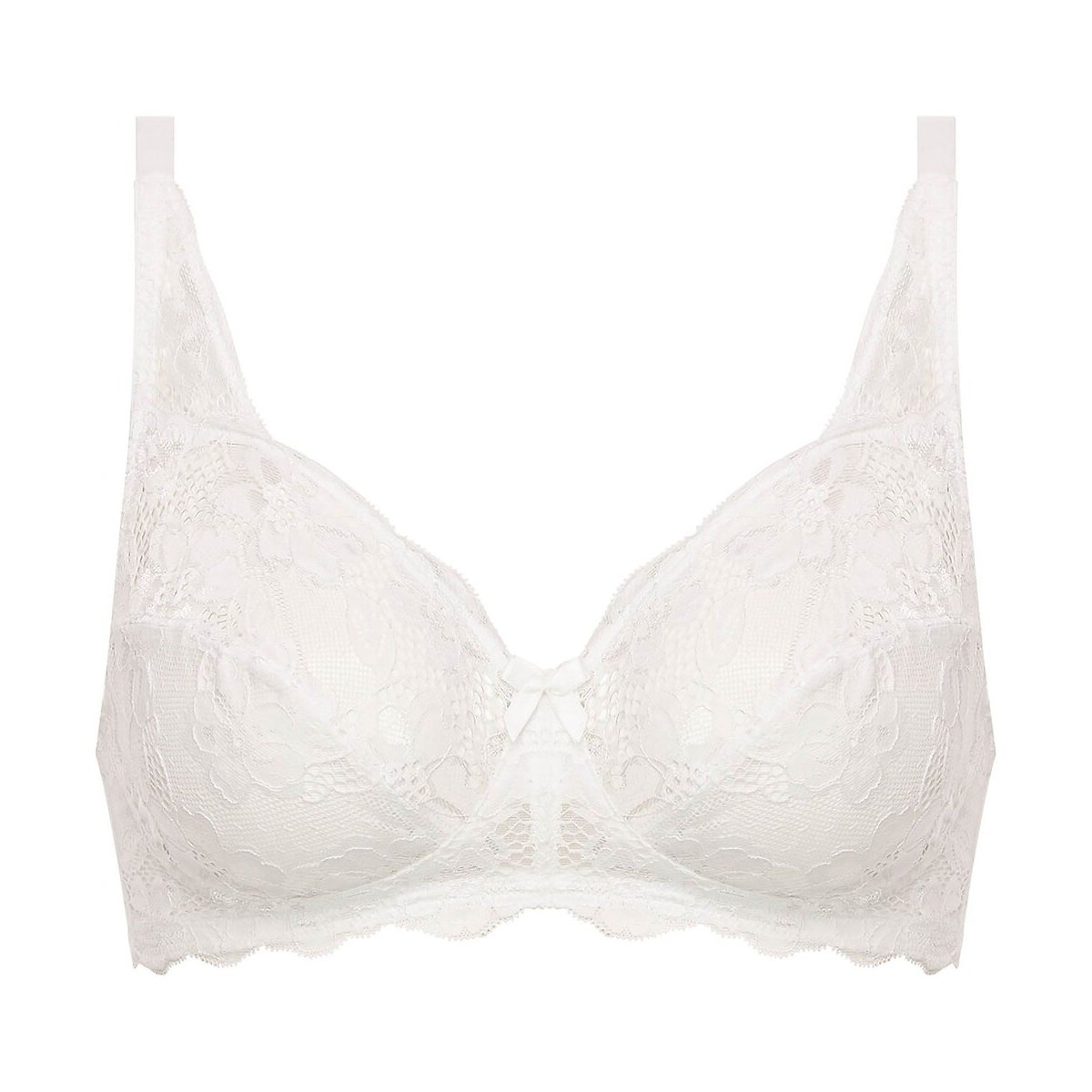 Beugelloze BH ESSENTIEL ELEGANCE DENTELLE wit, PLAYTEX