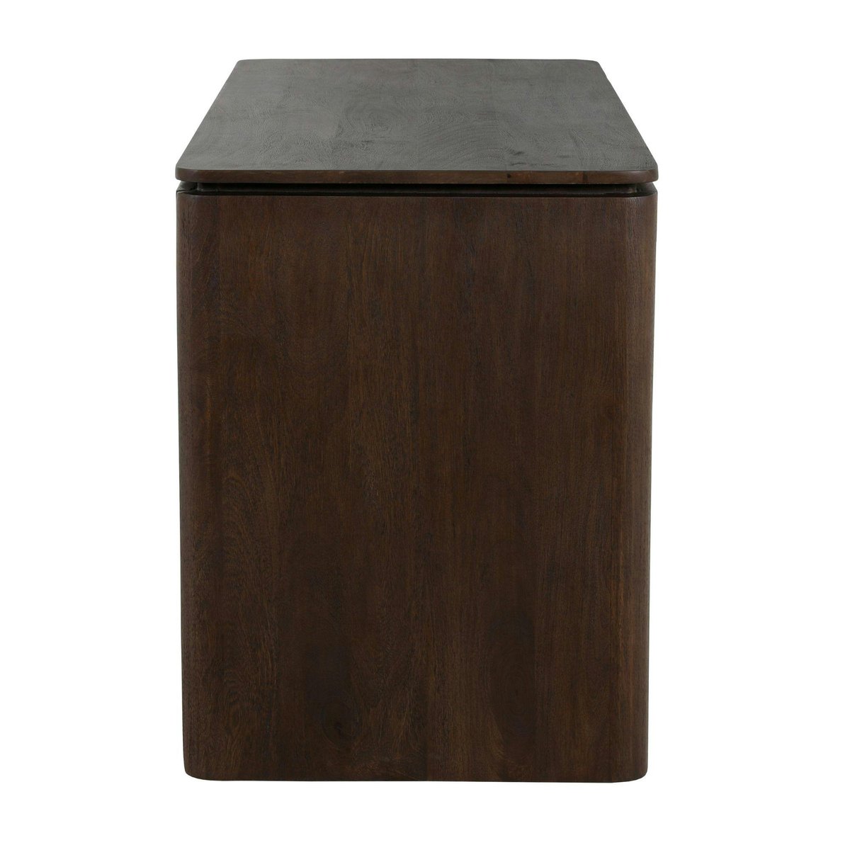 Bureau en bois massif de manguier finition marron 130 cm KASO marron, PIER IMPORT