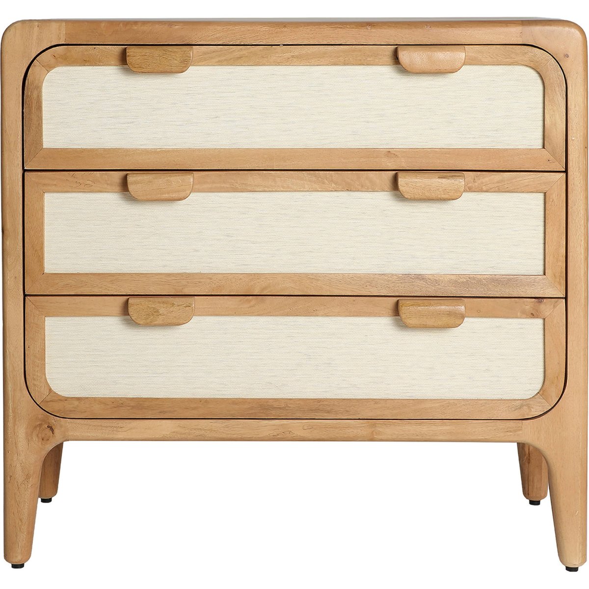 Commode manguier et bambou collection S.LATTES marron et beige, RECOLLECTION