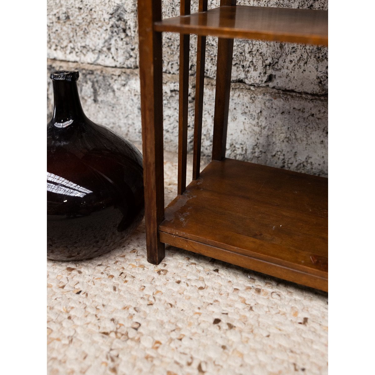 Jolie étagère en bois Isabelle N°322 - Bon état bleu foncé, DEBONGOUT