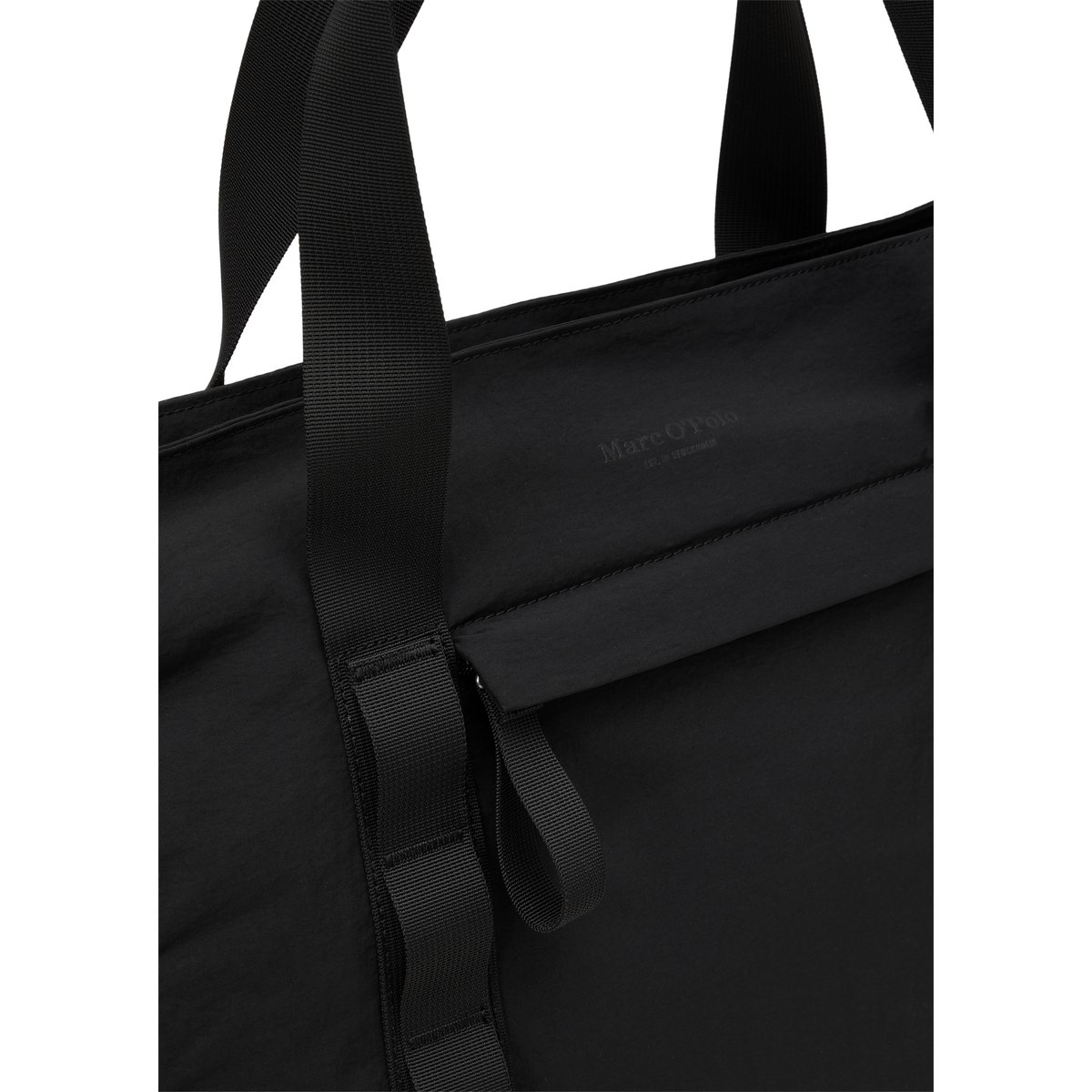 Sac cabas modèle Lica fabriqué à partir de matériaux recyclés noir, MARC O'POLO