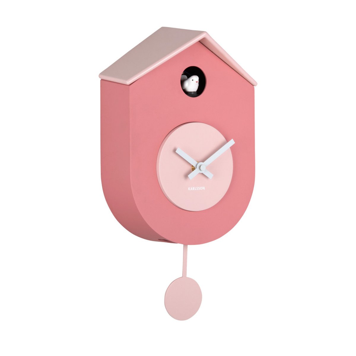 Horloge à pendule- GRATO CUCKOO rose, KARLSSON