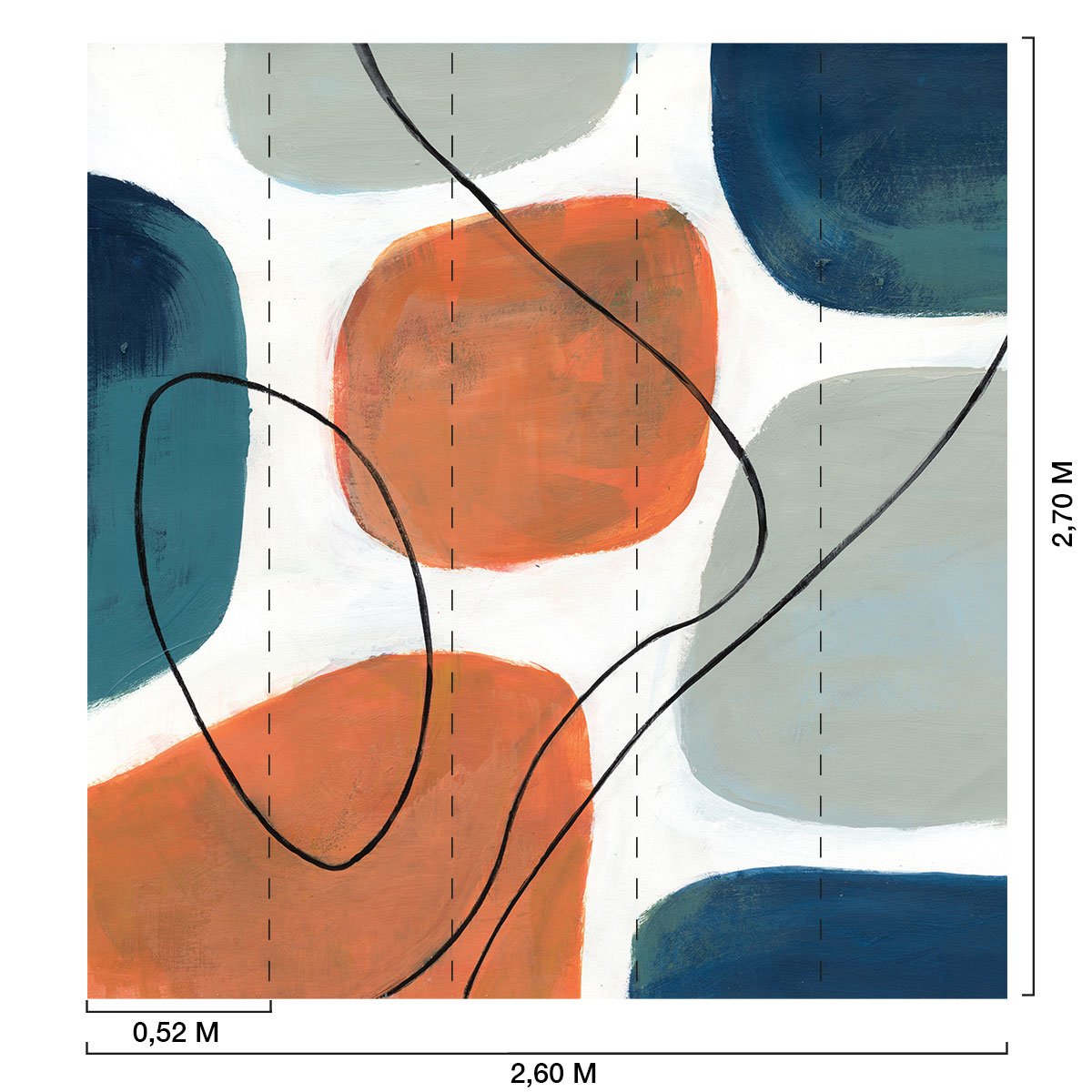 Papier peint graphique bohotitude intissé, HEXOA