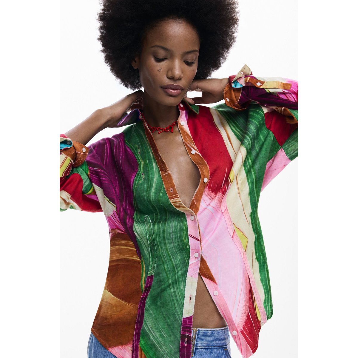 Chemise imprimée multicolore, DESIGUAL