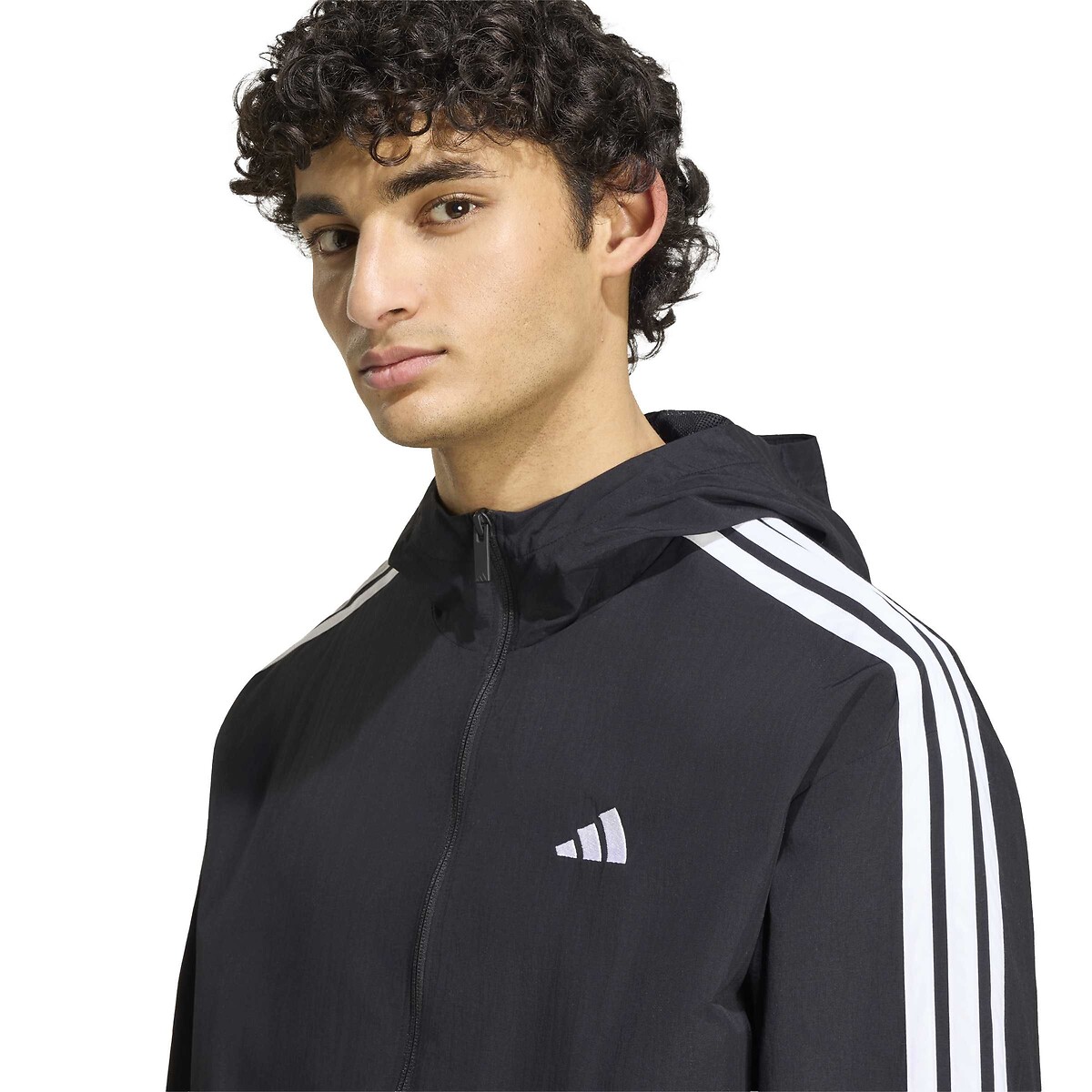 Veste à capuche, loose, ESSENTIALS noir, ADIDAS SPORTSWEAR