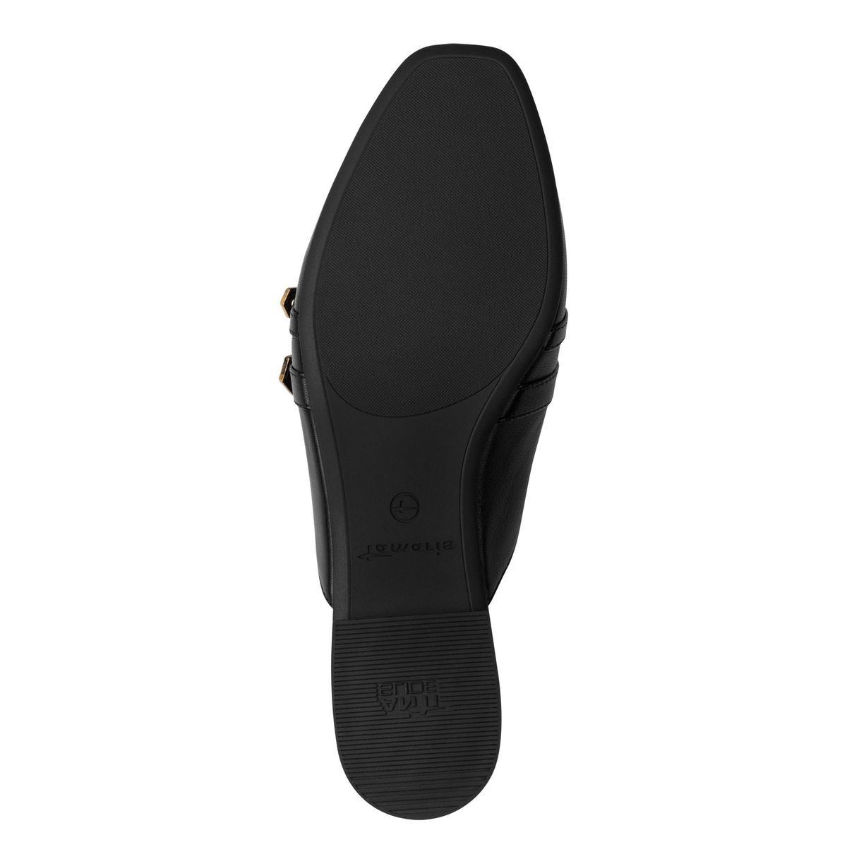 Mule en cuir noir cuir, TAMARIS
