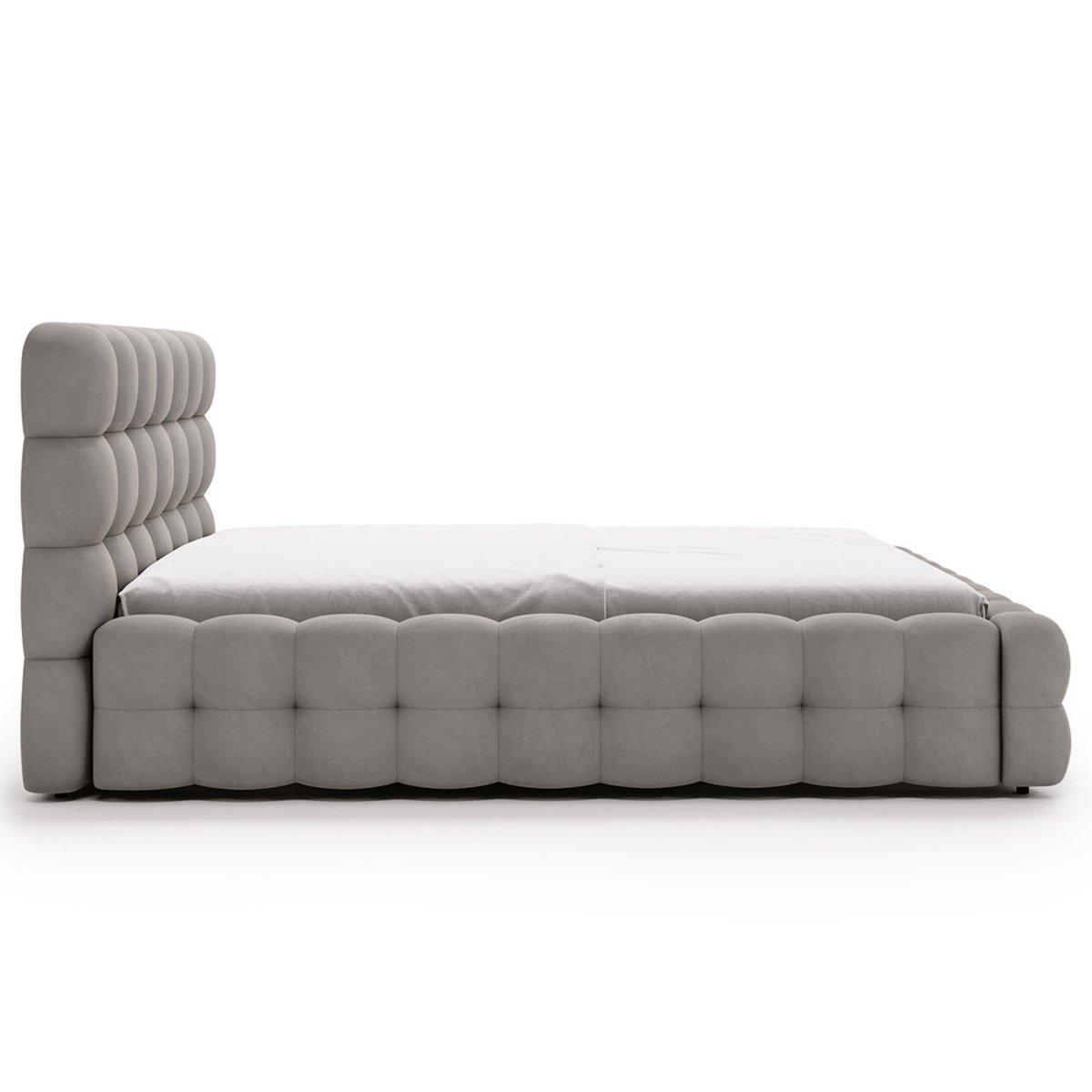 Lit coffre - DARLING gris, BEST MOBILIER
