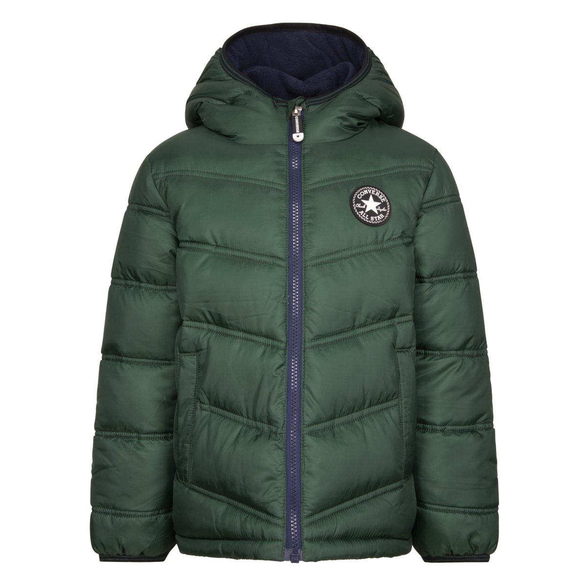 Doudoune à Capuche CNVB Solid MDWT Puffer vert, CONVERSE