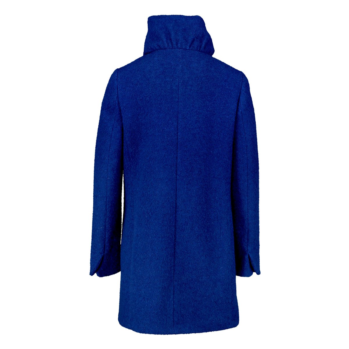 Veste en laine à col droit bright blue melange, GIL BRET