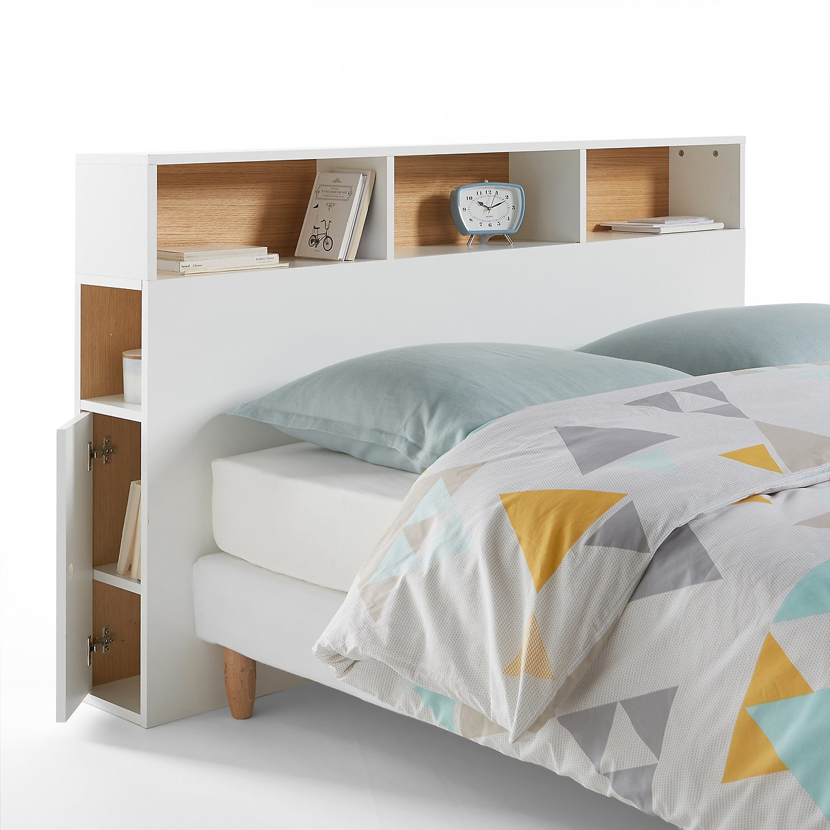 Tête de lit multi-rangements, BIFACE blanc, LA REDOUTE INTERIEURS