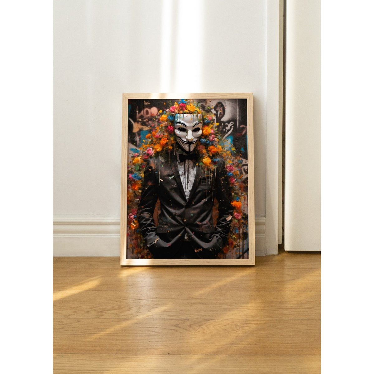 Affiche Anonymous Pop Art blanc, L'AFFICHERIE