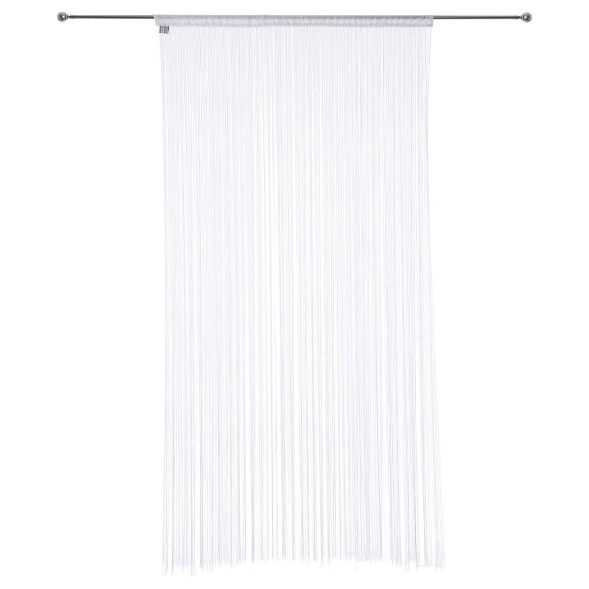 Lot de 2 rideaux fils décoratifs blanc, TOILINUX