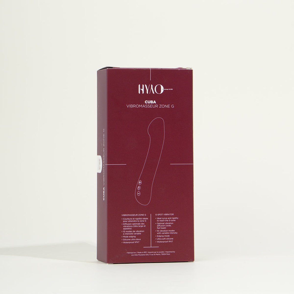 Vibromasseur Zone G Cuba bordeaux, HYYO