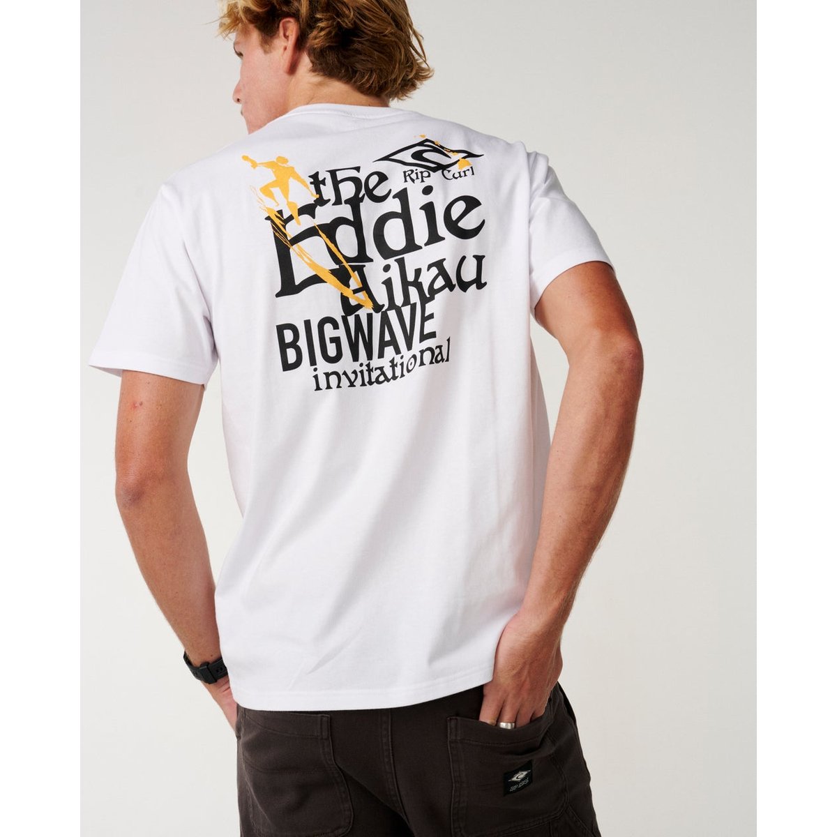 T-shirt coupe relax Eddie Would Go blanc, RIP CURL