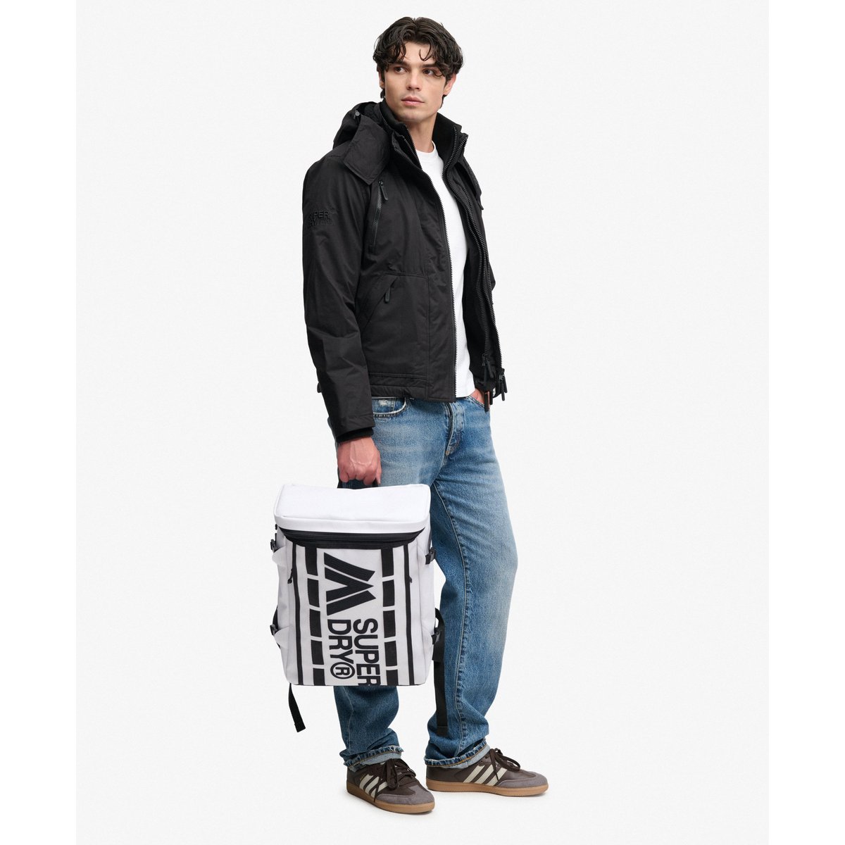 Sac à dos Outdoor 30L en Toile blanc éclatant, SUPERDRY