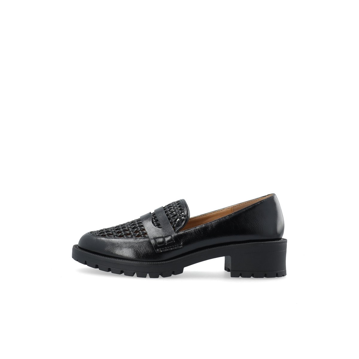 Mocassins black1, BIANCO