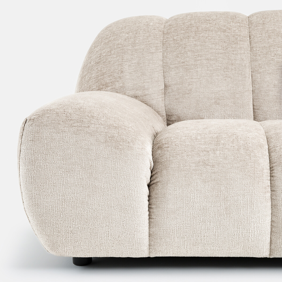 Sillón XL, terciopelo grueso, Nuria marrón grisáceo, LA REDOUTE INTERIEURS