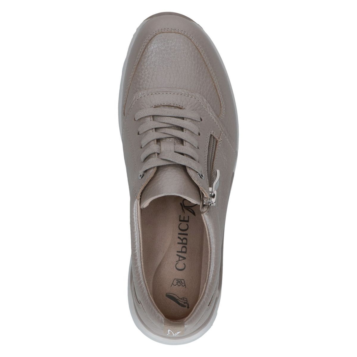Basket en cuir marron muscade cuir, CAPRICE