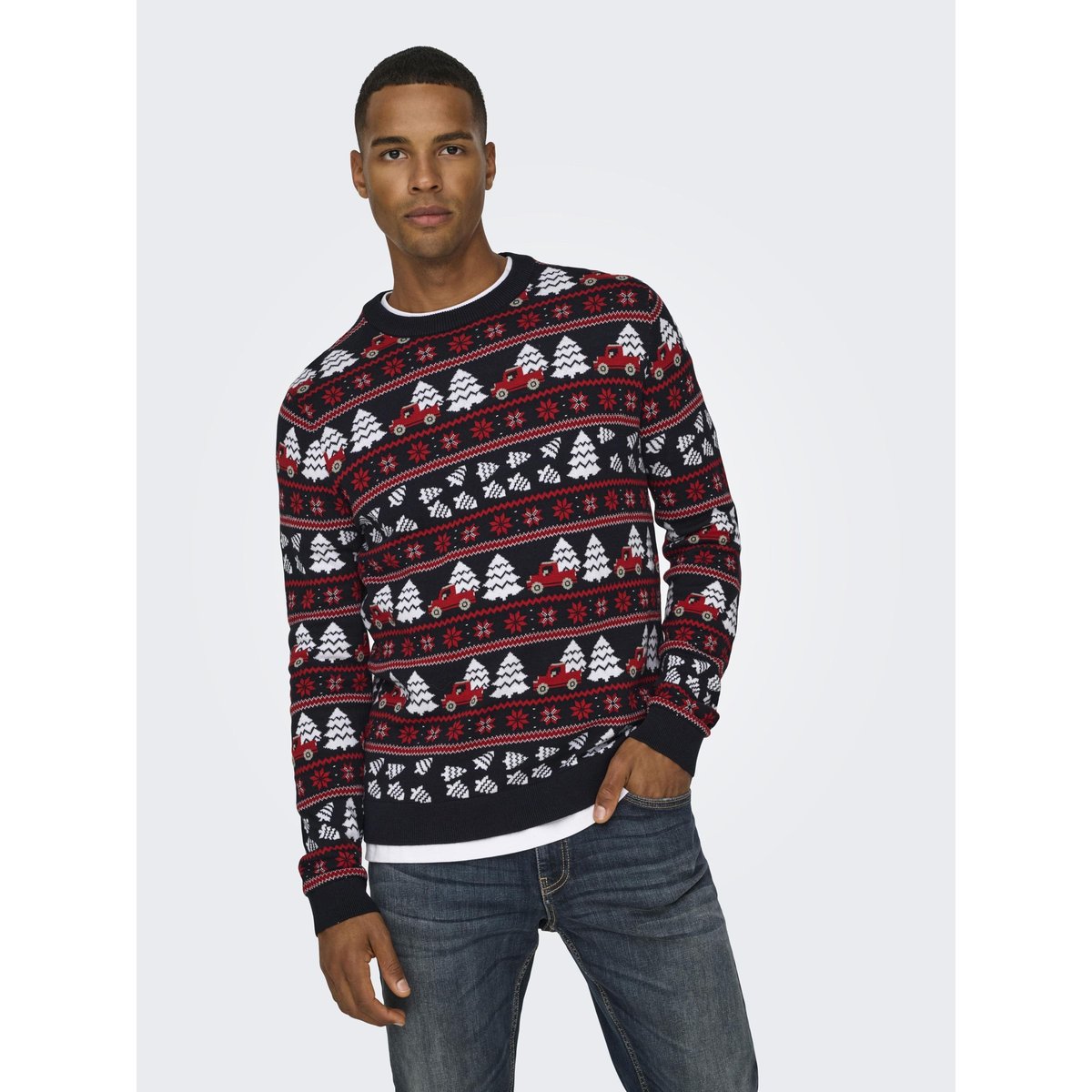 Pull En Maille dark navy, ONLY & SONS