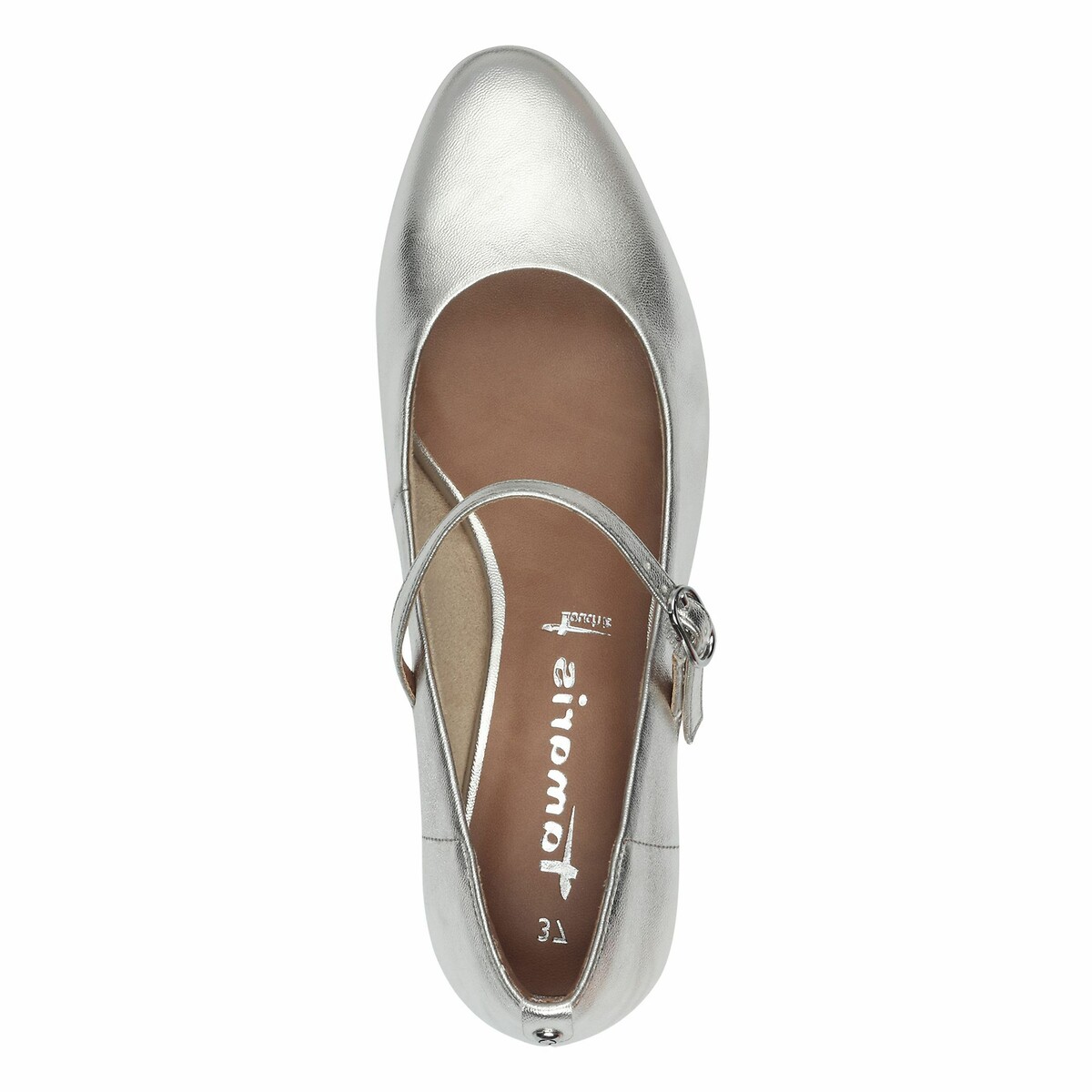 Heeled Mary Janes platinum, TAMARIS