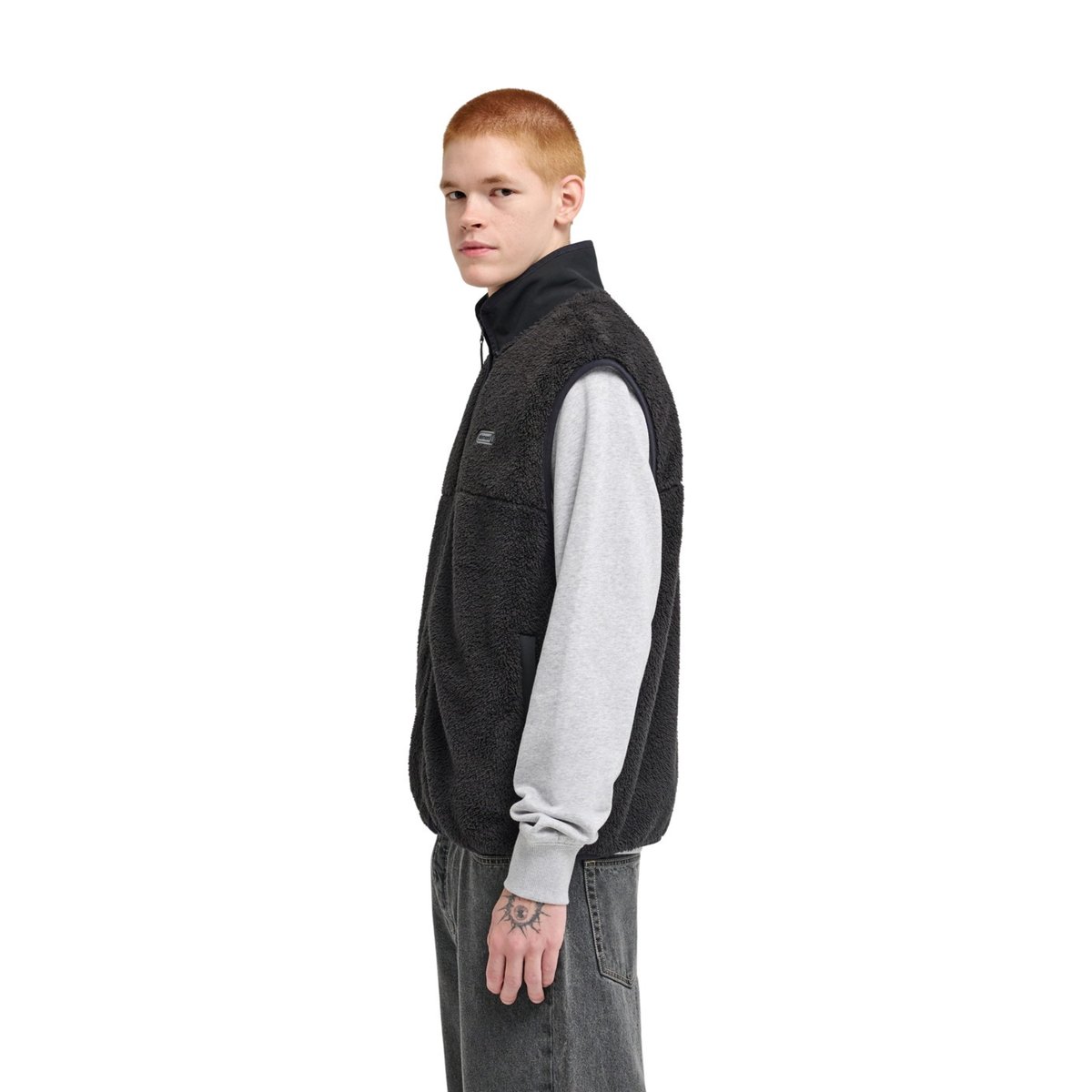 Veste sans manches en polaire CLASSIC noir flint black, ELEMENT