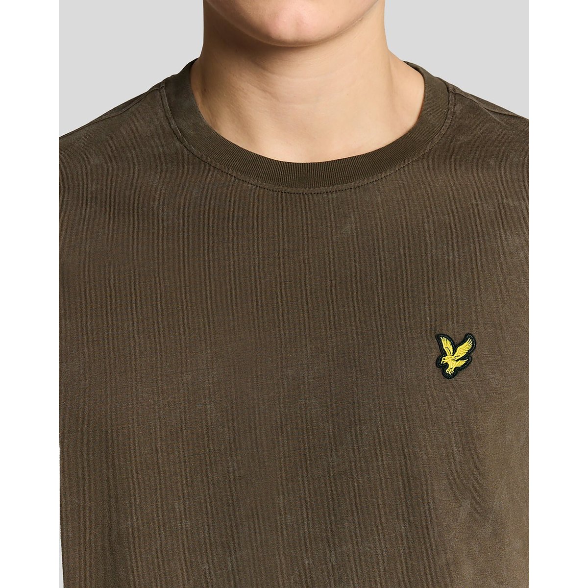 T-shirt en coton délavé épais noir doux, LYLE & SCOTT